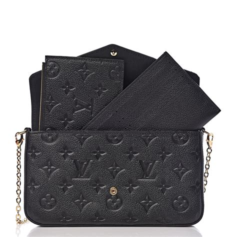 louis vuitton felicie pochette black|lv felicie pochette monogram.